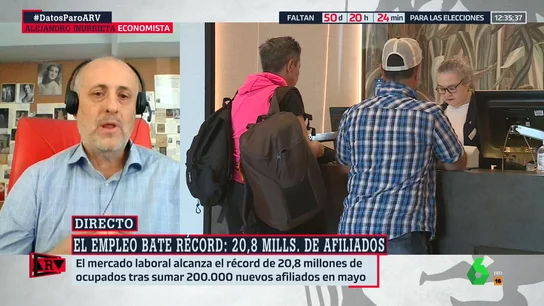 El economista Alejandro Inurrieta pronostica "una de las mejores temporadas de verano de los últimos años": "La economía española va a crecer" El economista Alejandro Inurrieta pronostica "una de las mejores temporadas de verano de los últimos años": "La economía española va a crecer"