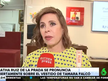 Ágatha Ruiz de la Prada opina sobre el vestido de novia de Tamara Falcó: &quot;No me da ninguna envidia el diseñador&quot;