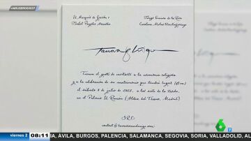 El detalle de la invitación de boda de Tamara Falcó 'E' Íñigo Onieva que no acaba de cuadrarle a Alfonso Arús