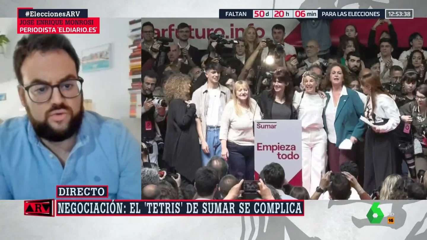 La valoración de Enrique Monrosi sobre las negociaciones de Sumar y Podemos: "Van mal" La valoración de Enrique Monrosi sobre las negociaciones de Sumar y Podemos: "Van mal"