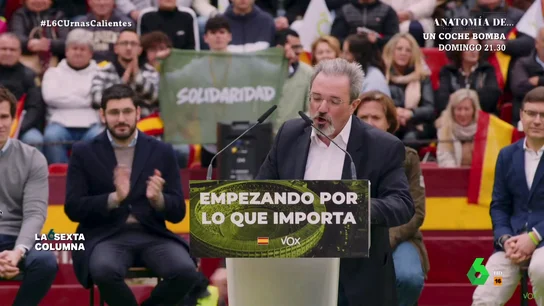 Carlos Flores, el candidato de Vox condenado por violencia machista que tiene la llave de la Generalitat Valenciana Los 13 diputados conseguidos por Vox en la Comunidad Valenciana les convierten en la clave para la gobernabilidad. Su líder, Carlos Flores, condenado por violencia machista, defiende eliminar las charlas de igualdad y LGTBI de los colegios.