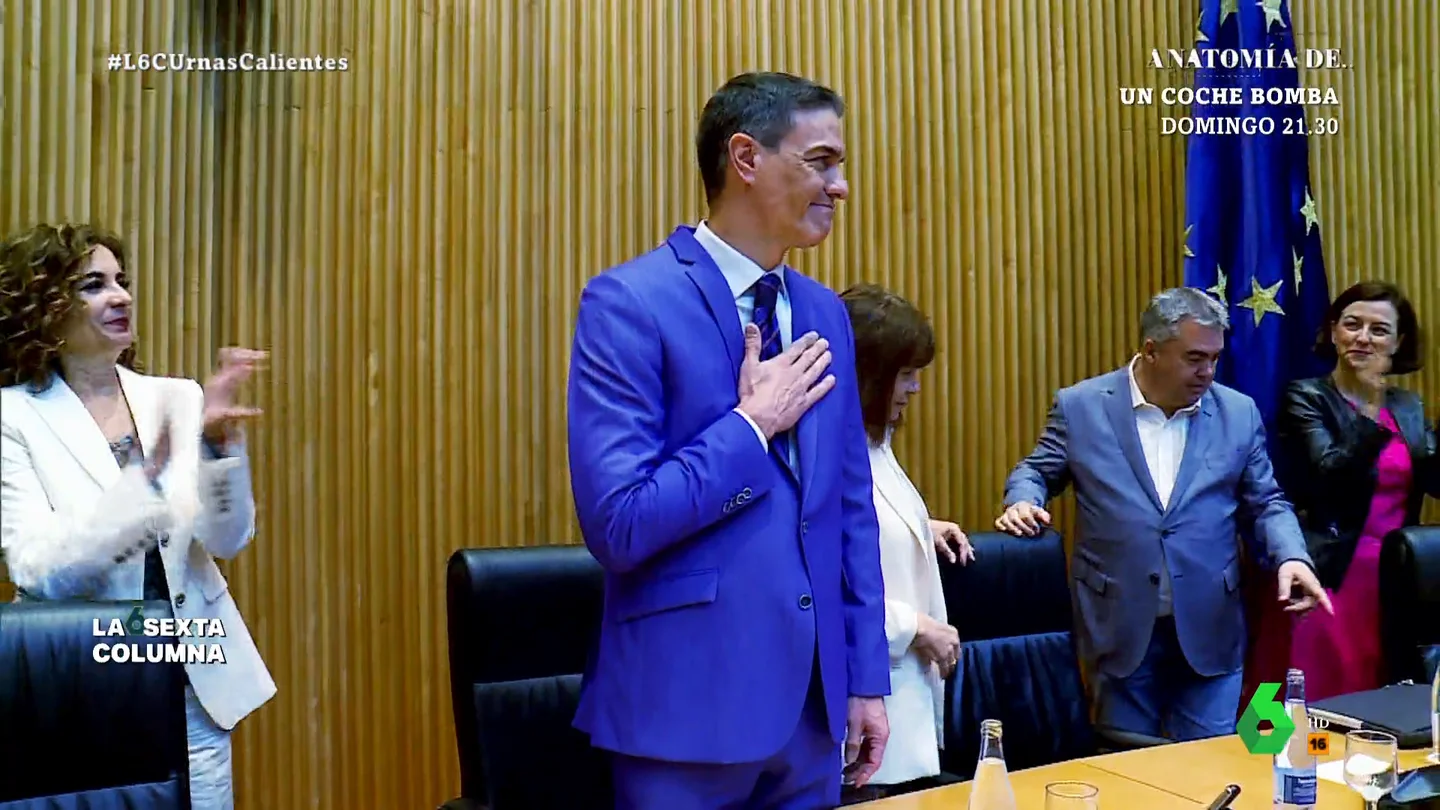 La razón por la que Pedro Sánchez podría seguir en la Moncloa, incluso perdiendo las elecciones Tras el adelanto de elecciones, Pedro Sánchez cambia el paso, cierra filas y se separa de sus socios de Gobierno. En este vídeo, laSexta Columna analiza esta estrategia y sus posibilidades para mantenerse en la Moncloa después del 23J.