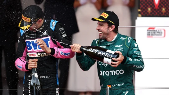 Esteban Ocon y Fernando Alonso Esteban Ocon y Fernando Alonso