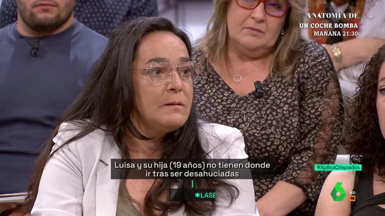 Luisa, okupa desalojada en Alcobendas: "Nos han dejado en la calle, nos trataron como perros" Luisa, okupa desalojada en Alcobendas: "Nos han dejado en la calle, nos trataron como perros"