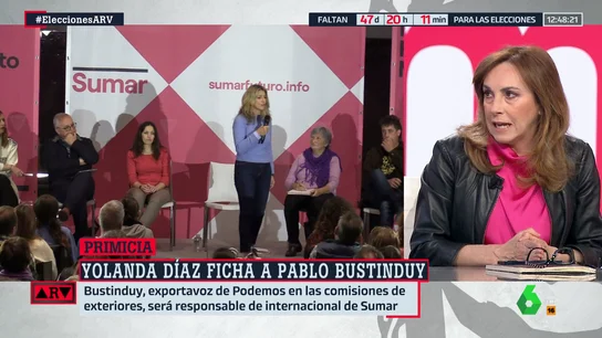 La reflexión de Angélica Rubio sobre Sumar: "Yolanda Díaz no debería apurar los plazos" La reflexión de Angélica Rubio sobre Sumar: "Yolanda Díaz no debería apurar los plazos"