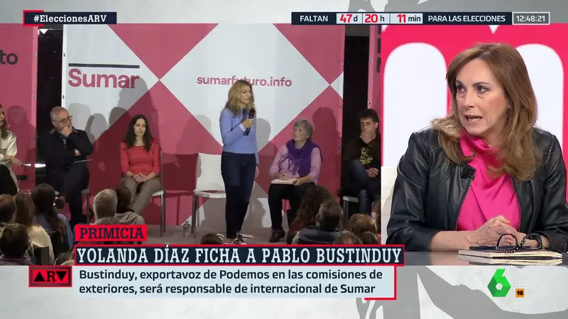 La reflexión de Angélica Rubio sobre Sumar: "Yolanda Díaz no debería apurar los plazos"