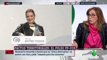 Angélica Rubio, sobre los posibles pactos territoriales: "El PP le está pidiendo a Vox que se haga el harakiri"