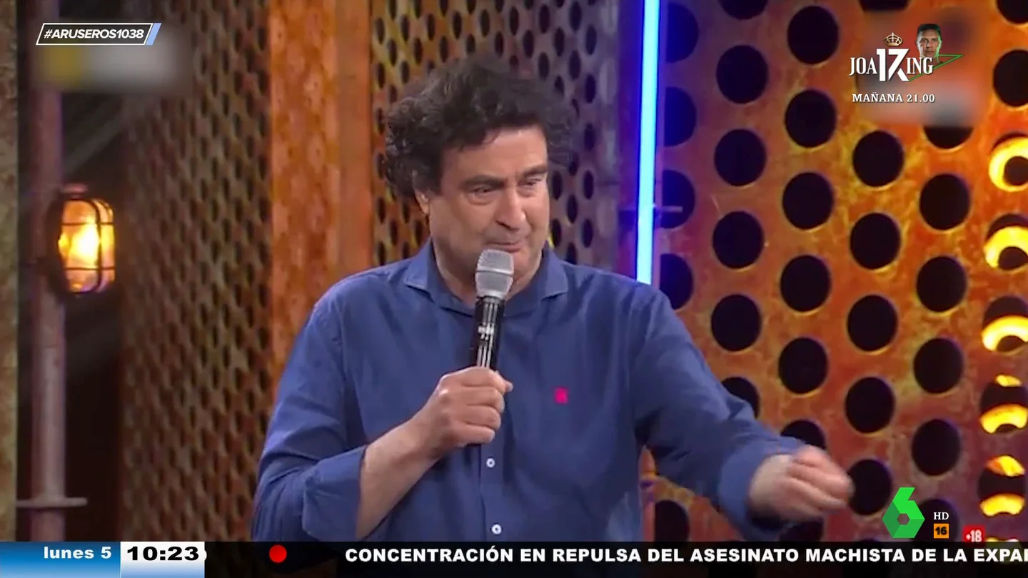 El dardo de Pepe Rodríguez a Jordi Cruz: "Es el único restaurante en el que al acabar de cenar pesaba 2 kilos menos" El dardo de Pepe Rodríguez a Jordi Cruz: "Es el único restaurante en el que al acabar de cenar pesaba 2 kilos menos"