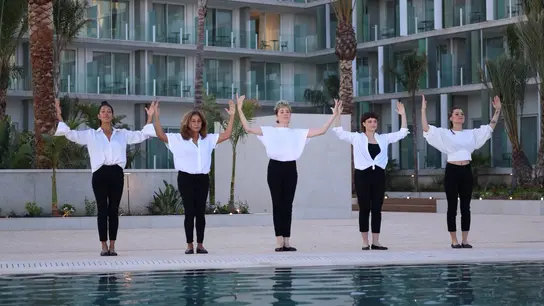 Las protagonistas de 'Las Invisibles', en una de las escenas de baile de la serie. Las protagonistas de 'Las Invisibles', en una de las escenas de baile de la serie.