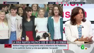 Lucía Méndez, tajante sobre Sumar y Podemos: "Es difícil obligar a personas que se odian tanto a convivir"