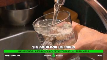 sin agua por un virus