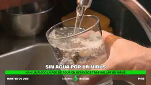 sin agua por un virus
