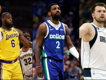 LeBron, Irving y Doncic