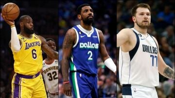 LeBron, Irving y Doncic