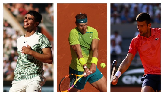 Alcaraz hace que Djokovic se acuerde de Nadal: "Me recuerda a alguien zurdo de España" Alcaraz hace que Djokovic se acuerde de Nadal: "Me recuerda a alguien zurdo de España"