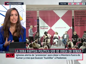 Marta García Aller, sobre Podemos y Sumar: &quot;Estar insultándose mutuamente les quita fuerza a ambos&quot;