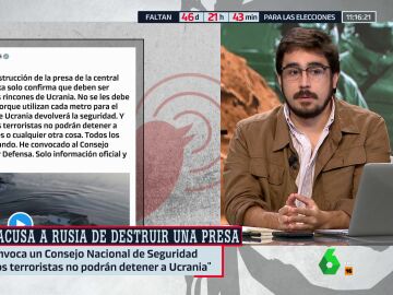 El análisis de Eduardo Saldaña tras la ruptura de una presa en Ucrania: "Estamos en una situación crítica"