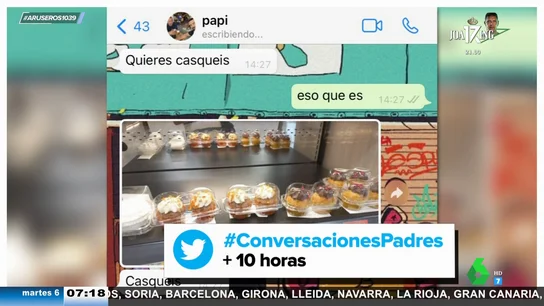 Las conversaciones más surrealistas de los padres con sus hijos a través de WhatsApp: "¿Quieres casqueis?" Las conversaciones más surrealistas de los padres con sus hijos a través de WhatsApp: "¿Quieres casqueis?"