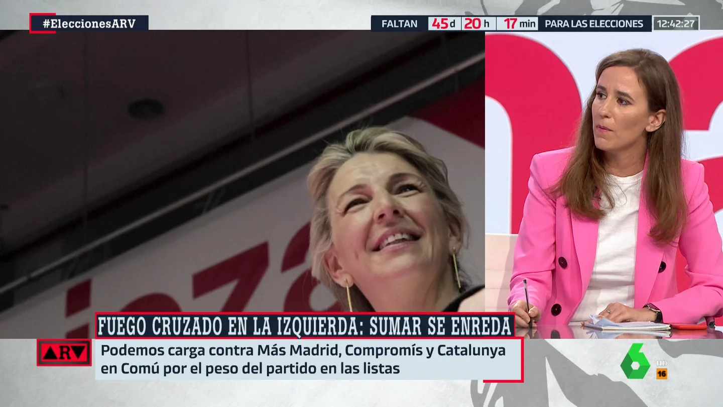 Natalia Junquera, sobre las negociaciones entre Sumar y Podemos: "No van a conseguir una unidad creíble" Natalia Junquera, sobre las negociaciones entre Sumar y Podemos: "No van a conseguir una unidad creíble"