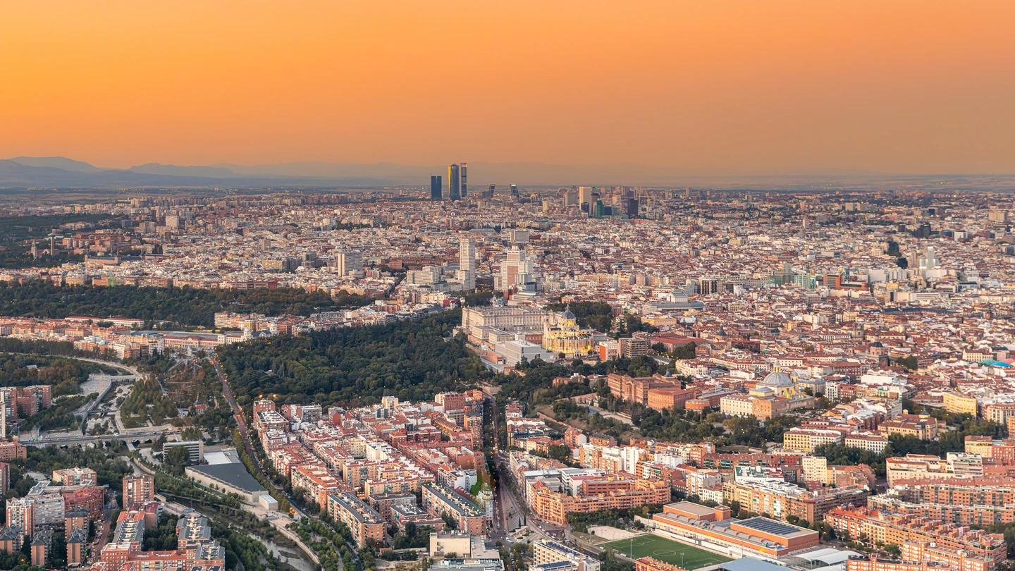 Vista aérea de Madrid Vista aérea de Madrid