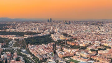 Vista a&eacute;rea de Madrid