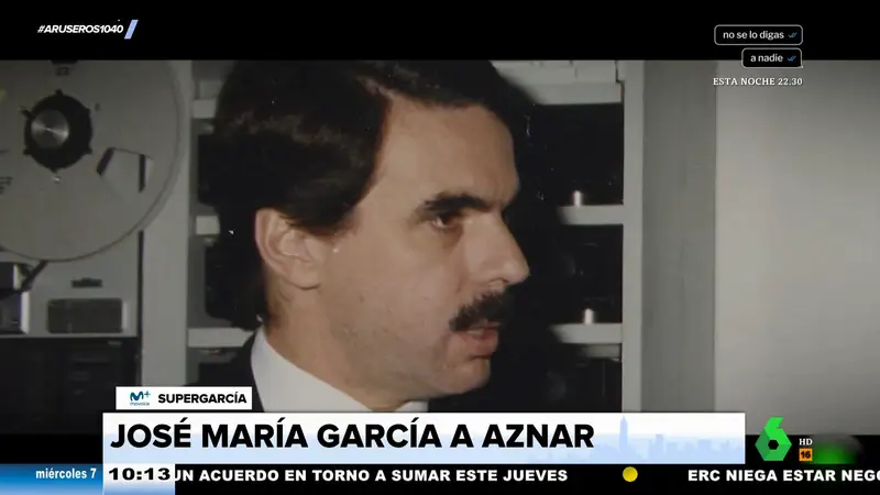 El zasca de José María García a Aznar por su sueldo cuando era presidente del Gobierno