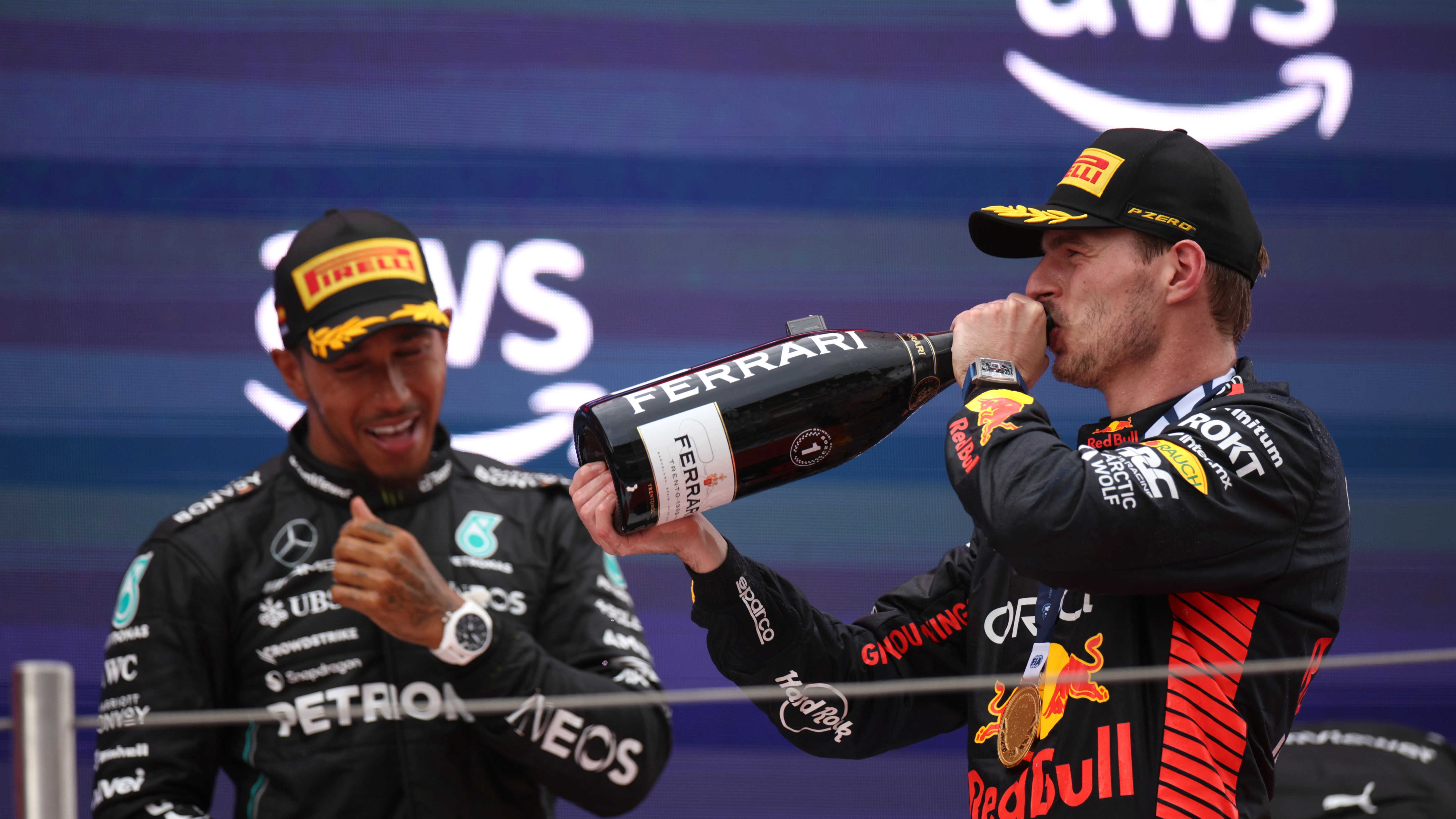 Lewis Hamilton y Max Verstappen