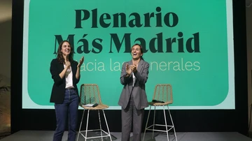 Mónica García y Rita Maestre en el ‘Espacio Rastro Madrid’, a 7 de junio de 2023, en Madrid (España)