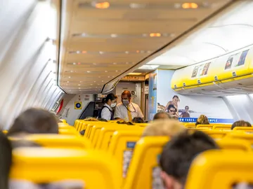 Avión de Ryanair por dentro Avión de Ryanair por dentro