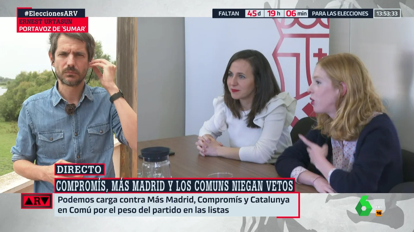 Urtasun desmiente que existan vetos a Podemos en Sumar y confía en que la coalición "llegará a buen puerto" Urtasun desmiente que existan vetos a Podemos en Sumar y confía en que la coalición "llegará a buen puerto"