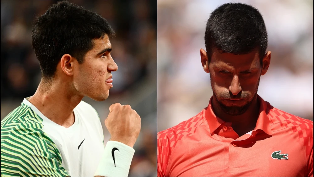 Carlos Alcaraz y Novak Djokovic