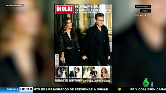 Paloma Cuevas y Luis Miguel, más enamorados que nunca: "el fotón" de la pareja cogida de la mano Paloma Cuevas y Luis Miguel, más enamorados que nunca: "el fotón" de la pareja cogida de la mano