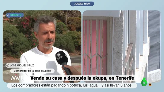 José Miguel Cruz, comprador de la casa okupada por la vendedora José Miguel Cruz, comprador de la casa okupada por la vendedora