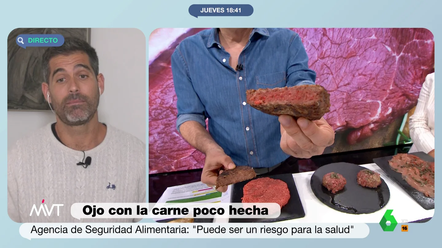 ¿Es recomendable incluir carne roja en las dietas? Pablo Ojeda explica los pros y contras Pablo Ojeda explica los peligros de comer carne cruda o poco hecha y afirma que, en el caso de la carne roja, cuando la comemos "tu intestino sufre un poco más". Sin embargo, asegura en este vídeo que "es muy rica en hierro y vitamina B12".