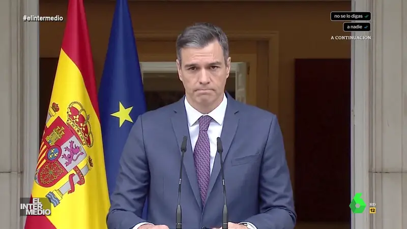 Vídeo manipulado - Pedro Sánchez convoca a la prensa en La Moncloa para deleitarles con su canto