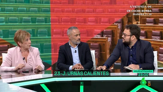 "¿Sabes cuál es el lema de campaña de tu partido?": el debate de Villalobos y José Enrique Monrosi en laSexta Xplica "¿Sabes cuál es el lema de campaña de tu partido?": el debate de Villalobos y José Enrique Monrosi en laSexta Xplica