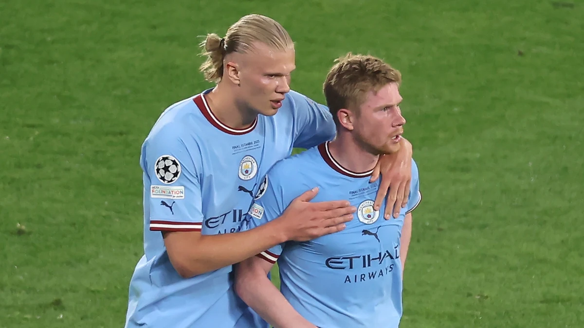 Haaland, con De Bruyne