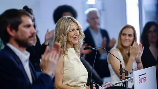 Yolanda Díaz aplaude el "amplio y diverso" acuerdo de Sumar: "Lo hemos conseguido" Yolanda Díaz aplaude el "amplio y diverso" acuerdo de Sumar: "Lo hemos conseguido"