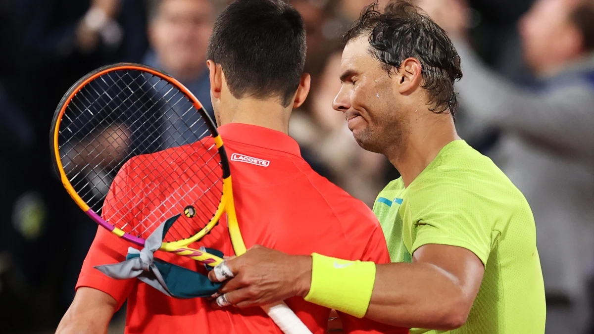 Rafa Nadal, con Djokovic