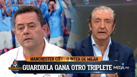 El brutal 'zasca' de Josep Pedrerol a Tomás Roncero sobre Guardiola en 'El Chiringuito': "El Madrid también se colgó del palo y..." El brutal 'zasca' de Josep Pedrerol a Tomás Roncero sobre Guardiola en 'El Chiringuito': "El Madrid también se colgó del palo y..."