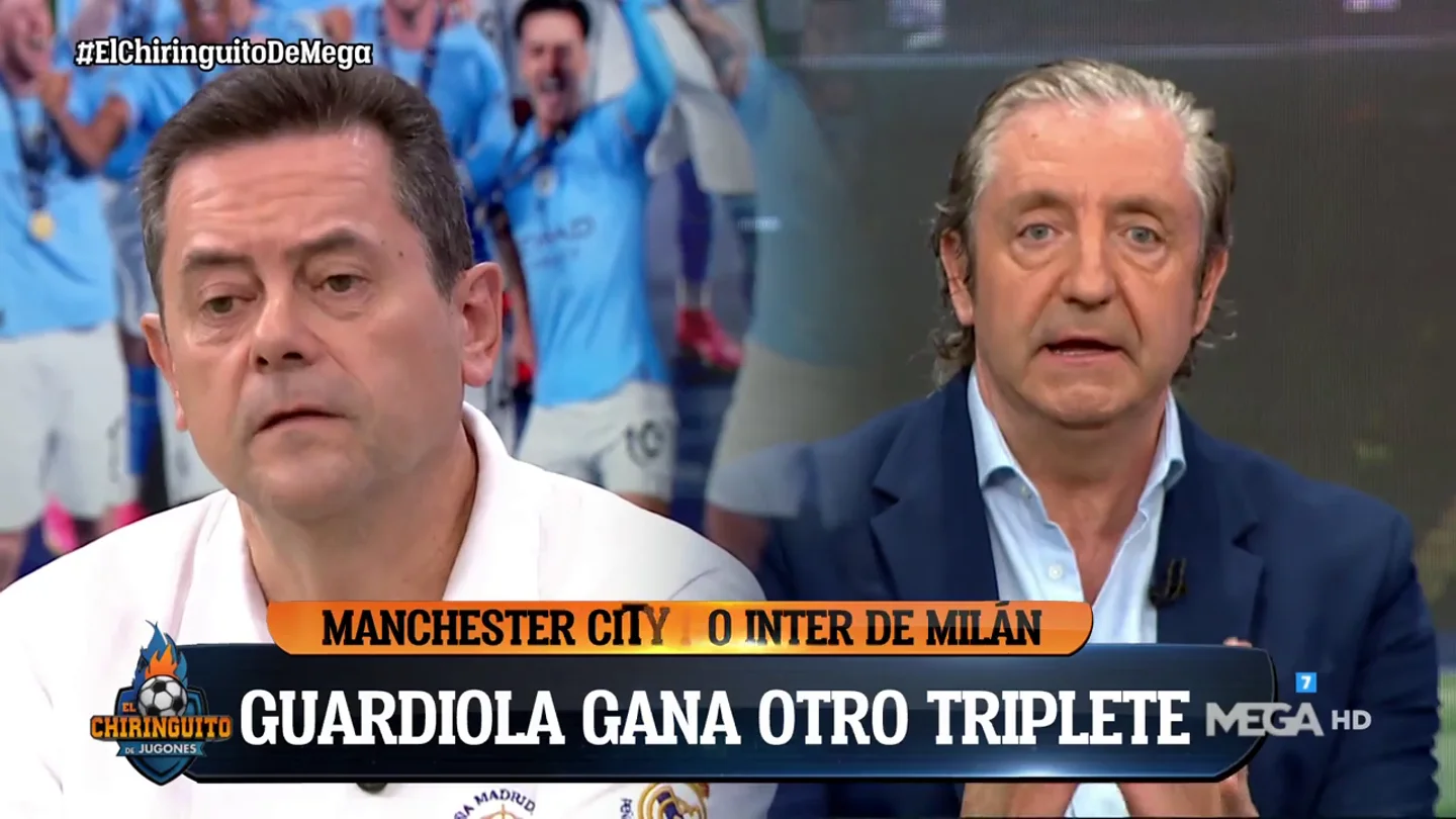 El brutal 'zasca' de Josep Pedrerol a Tomás Roncero sobre Guardiola en 'El Chiringuito': "El Madrid también se colgó del palo y..." El brutal 'zasca' de Josep Pedrerol a Tomás Roncero sobre Guardiola en 'El Chiringuito': "El Madrid también se colgó del palo y..."