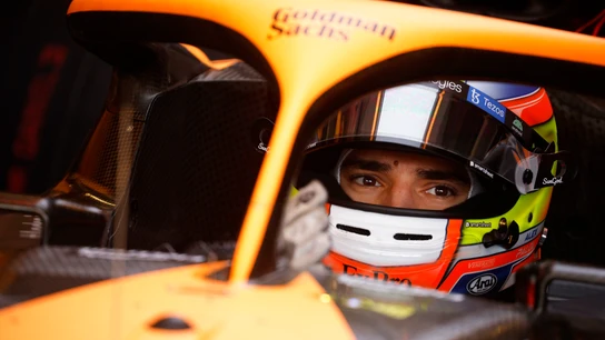 Álex Palou, en el McLaren de Fórmula 1 Álex Palou, en el McLaren de Fórmula 1