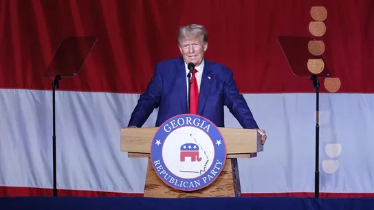 El expresidente estadounidense Donald Trump habla durante un mitin en Columbus, Georgia, este 10 de junio de 2023 El expresidente estadounidense Donald Trump habla durante un mitin en Columbus, Georgia, este 10 de junio de 2023.
