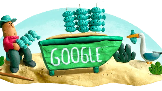 Google rinde homenaje al espeto malagueño con un 'doodle' Google rinde homenaje al espeto malagueño con un 'doodle'