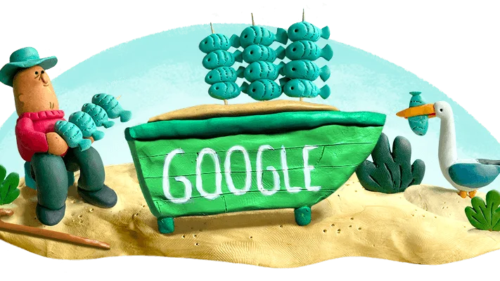 Google rinde homenaje al espeto malagueño con un 'doodle'