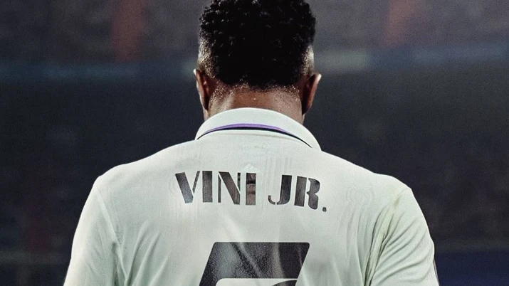 Vinicius Jr con el 7 a la espalda en el Real Madrid