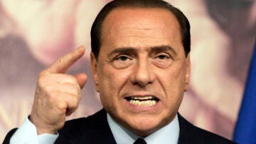 Silvio Berlusconi, durante una comparecencia