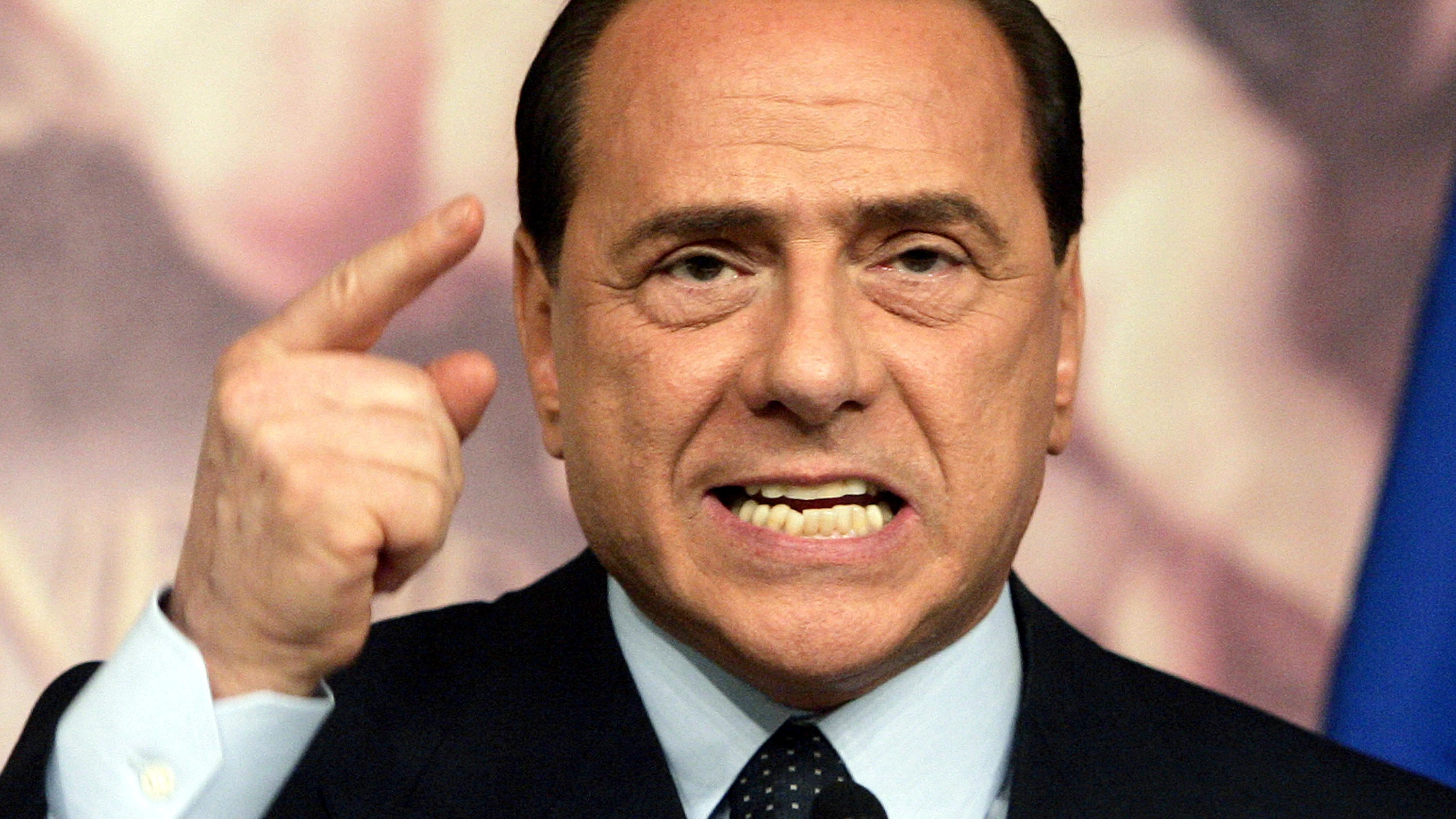 Silvio Berlusconi, durante una comparecencia