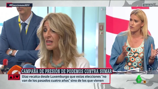 Afra Blanco, sobre Sumar y Podemos: "Yolanda Díaz pretende situar el debate en las cosas del comer" Afra Blanco, sobre Sumar y Podemos: "Yolanda Díaz pretende situar el debate en las cosas del comer"