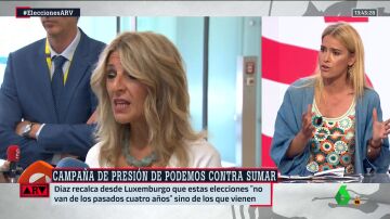 Afra Blanco, sobre Sumar y Podemos: "Yolanda Díaz pretende situar el debate en las cosas del comer"